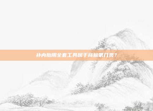 补内胎用全套工具属于商标第几类？