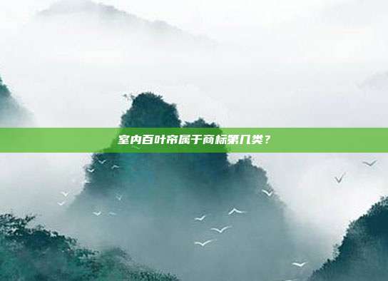 室内百叶帘属于商标第几类？