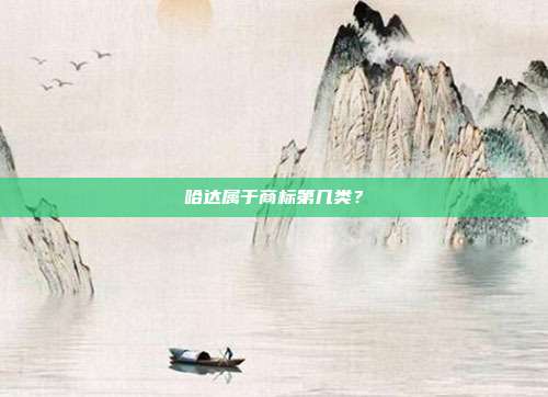 哈达属于商标第几类?