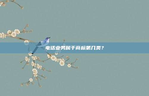 电话业务属于商标第几类?