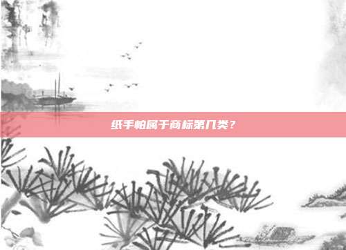 纸手帕属于商标第几类?