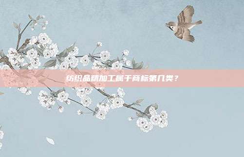 纺织品精加工属于商标第几类？