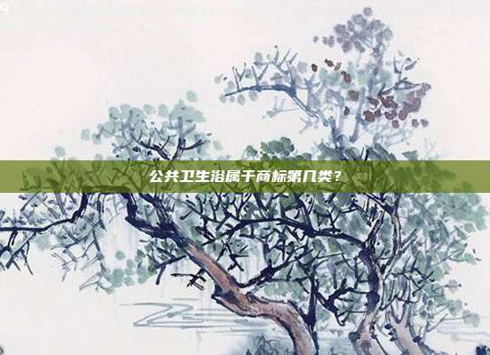 公共卫生浴属于商标第几类？