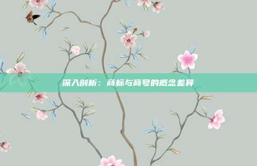 深入剖析：商标与商号的概念差异