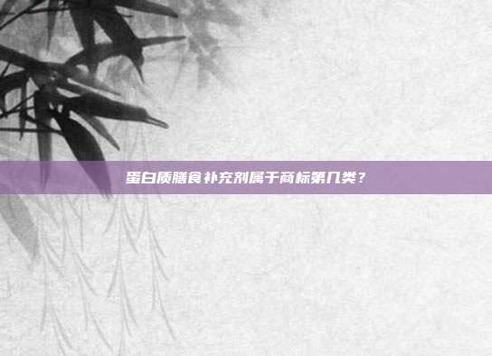 蛋白质膳食补充剂属于商标第几类？