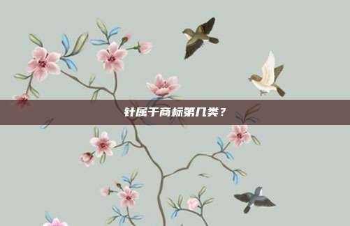 针属于商标第几类？