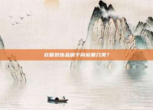 衣服装饰品属于商标第几类？