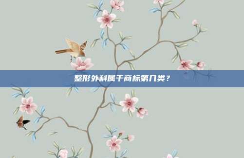 整形外科属于商标第几类？
