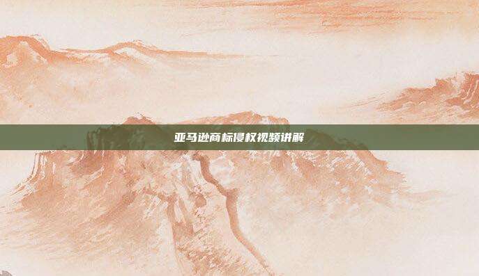 亚马逊商标侵权视频讲解