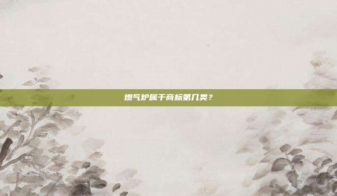 燃气炉属于商标第几类？