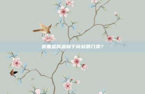 贵重金属盒属于商标第几类？