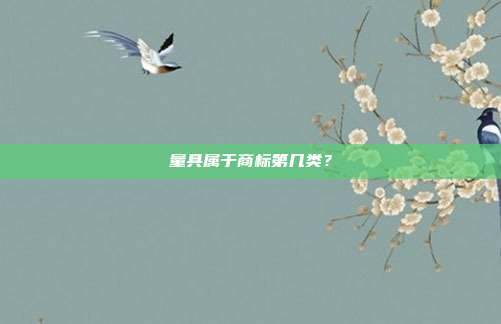 量具属于商标第几类?