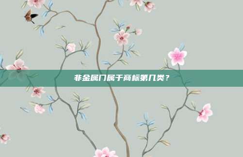 非金属门属于商标第几类?