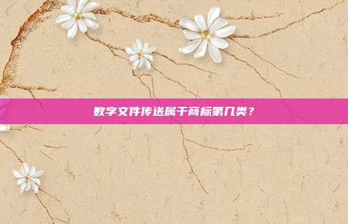 数字文件传送属于商标第几类?