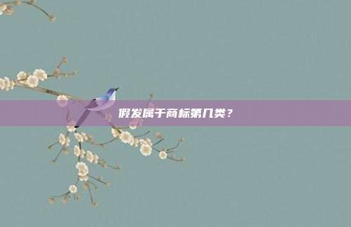 假发属于商标第几类?