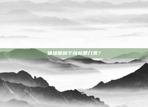 体操服属于商标第几类？