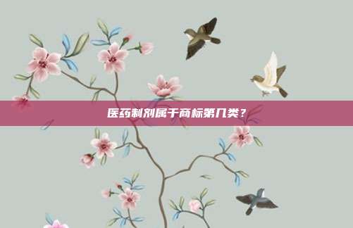 医药制剂属于商标第几类?