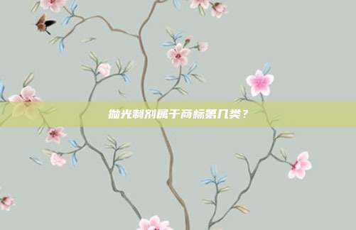 抛光制剂属于商标第几类？