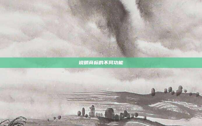 说明商标的不同功能