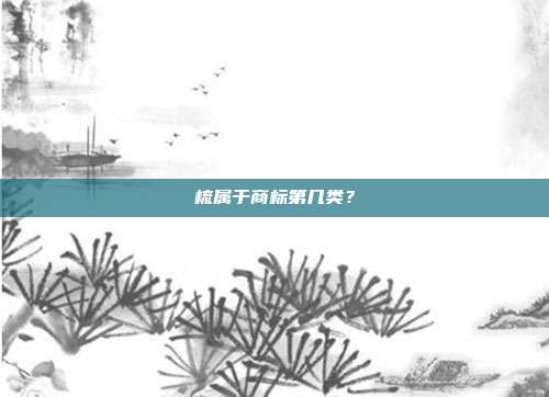 梳属于商标第几类?