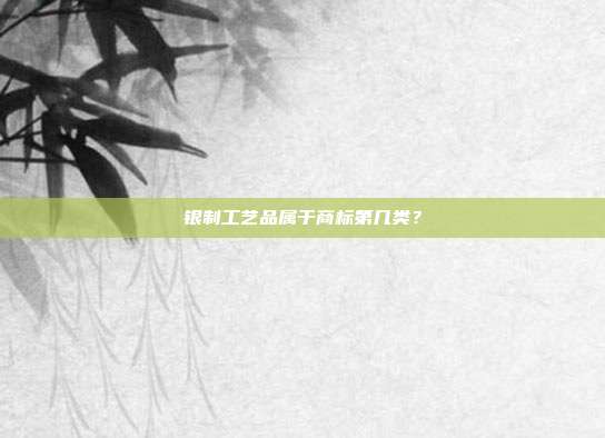 银制工艺品属于商标第几类？