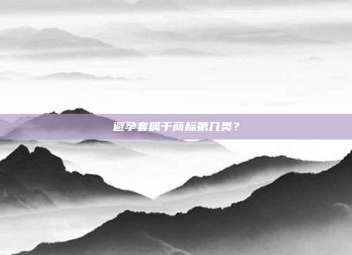 避孕套属于商标第几类?