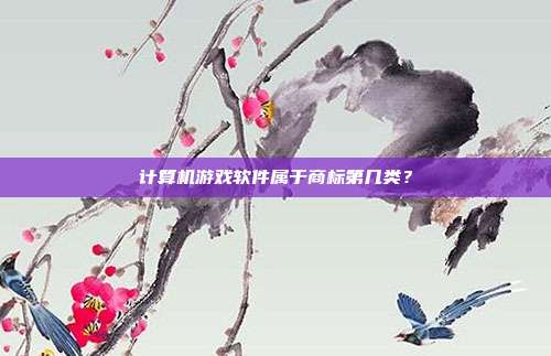 计算机游戏软件属于商标第几类?