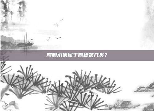 腌制水果属于商标第几类？