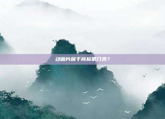 动画片属于商标第几类？