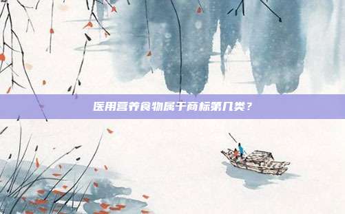 医用营养食物属于商标第几类?