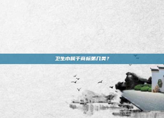 卫生巾属于商标第几类?