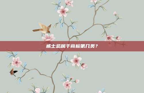 威士忌属于商标第几类?