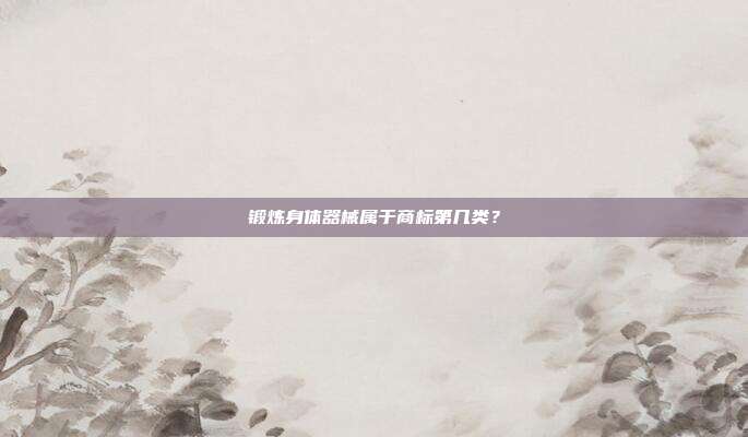 锻炼身体器械属于商标第几类?