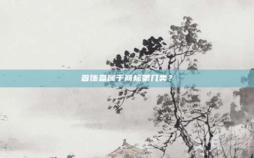 首饰盒属于商标第几类？