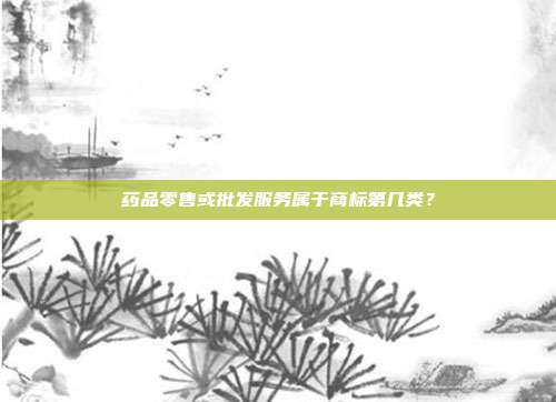药品零售或批发服务属于商标第几类？
