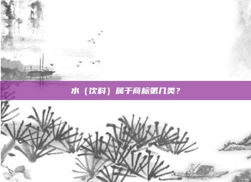 水（饮料）属于商标第几类？