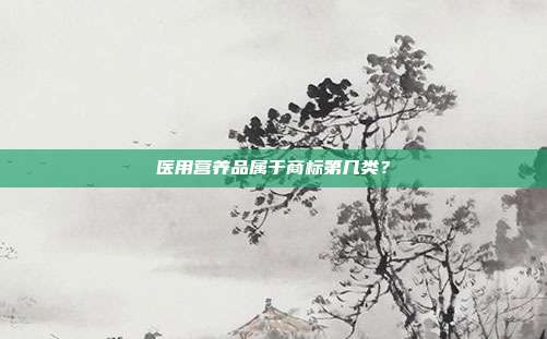 医用营养品属于商标第几类?