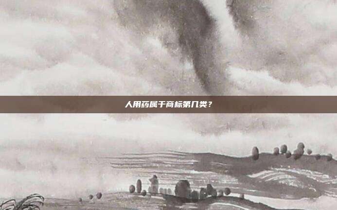 人用药属于商标第几类?