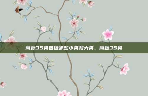 商标35类包括哪些小类和大类，商标35类
