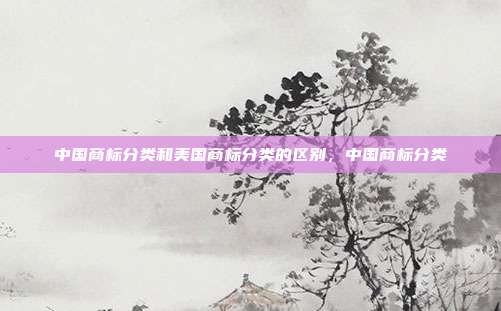中国商标分类和美国商标分类的区别，中国商标分类