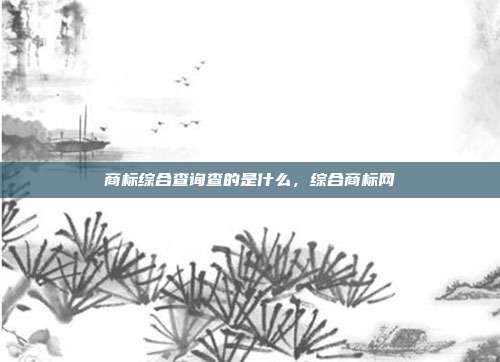商标综合查询查的是什么,综合商标网