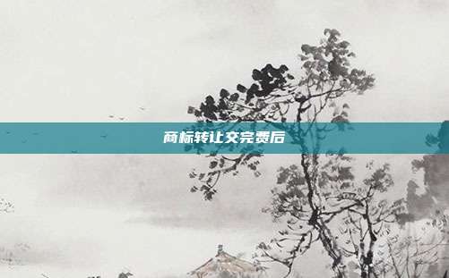 商标转让交完费后