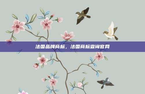 法国品牌商标,法国商标查询官网