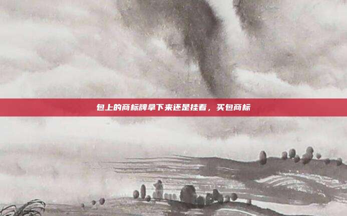 包上的商标牌拿下来还是挂着,买包商标