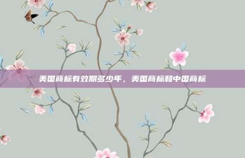 美国商标有效期多少年,美国商标和中国商标