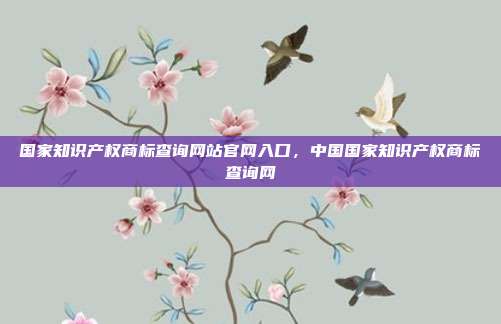 国家知识产权商标查询网站官网入口,中国国家知识产权商标查询网