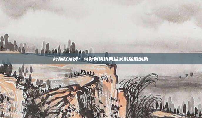 商标权案例:商标权纠纷典型案例深度剖析