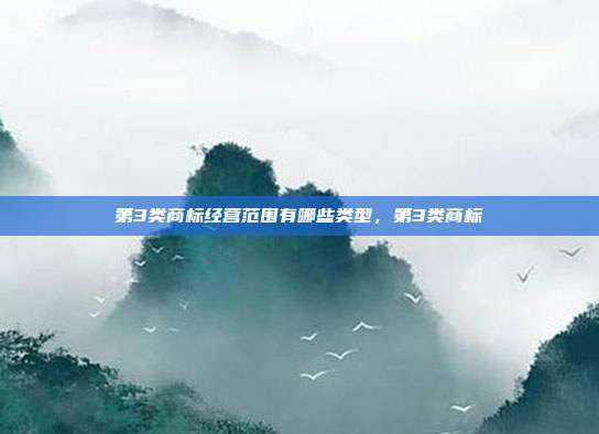 第3类商标经营范围有哪些类型,第3类商标