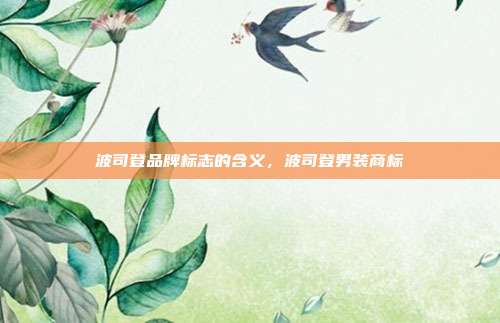 波司登品牌标志的含义,波司登男装商标