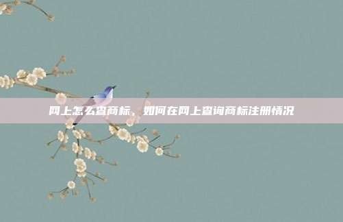 网上怎么查商标,如何在网上查询商标注册情况